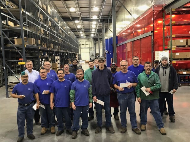 GSM's first shift welding team after receiving their AWS certifications