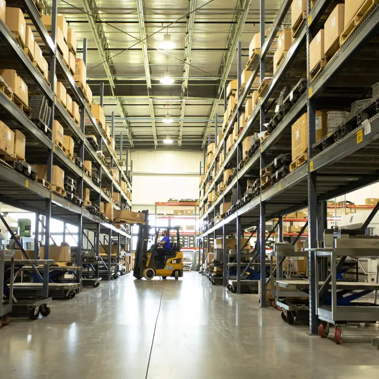 Warehousing and logistics - metal parts storage
