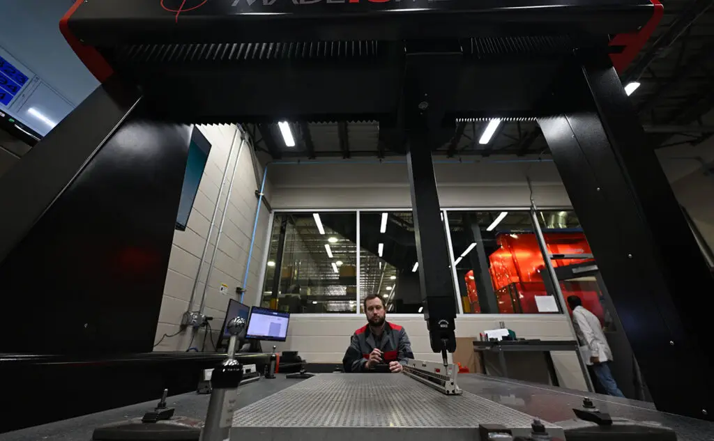 Coordinate Measurement Machine (CMM) accuracy to 0.1 µm - one thousandth of a millimeter or about 70 times the thickness of a human hair.